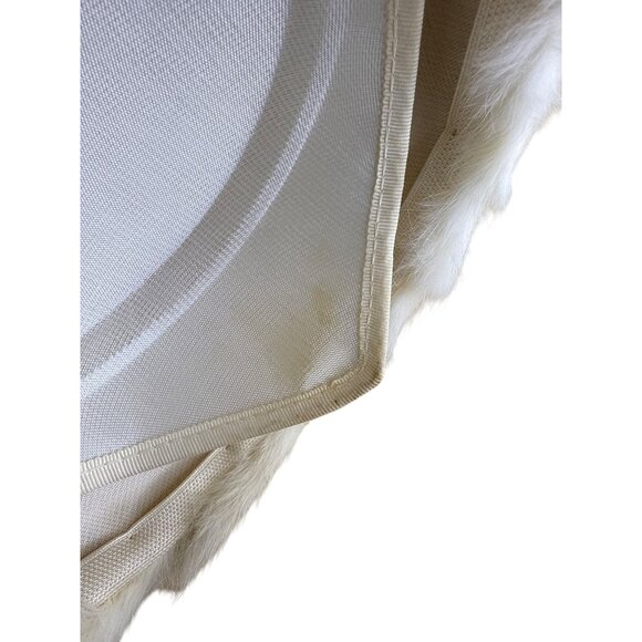 Vintage White Rabbit Fur Womens Beret Hat - Picture 6 of 6